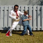 Elvis impersonator and actor Breuer Bass -- "Blue Suede Wings"