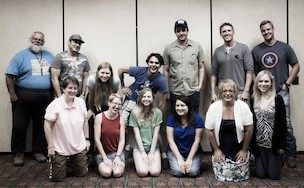 Group photo of all that participated in the 1st Table Read of The Conway Curve