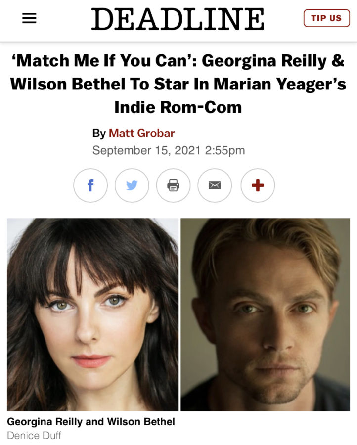 It's official... We are so excited to announce our Kip (Georgina Reilly) and Riley (Wilson Bethel).
